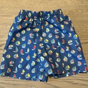 Florence Eiseman Swim Trunks Sailboats - size 5